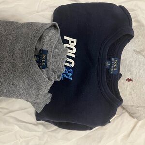 Polo by Ralph Lauren Kids' Blue Gray, oatmeal Sweatshirts Size 5